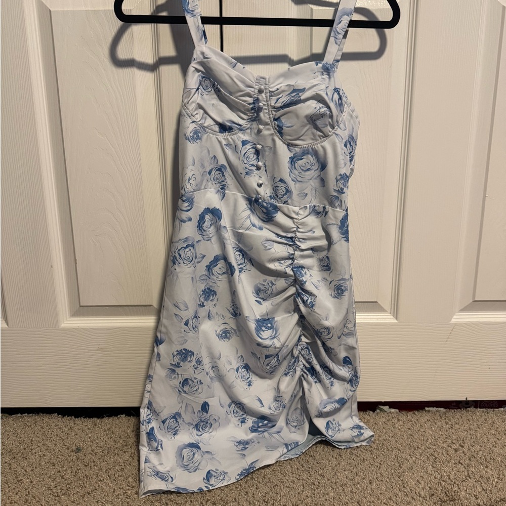 Floral Ruched Dress